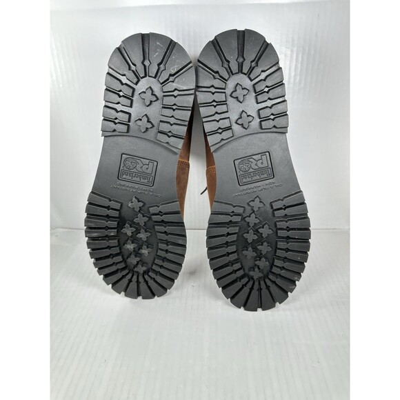 Size 13 Timberland Pro Men's 6" Gritstone Soft Toe Lace Work Boot Solid Brown - Picture 7 of 8